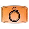 Faux Leather Engravable Patch - Curved Rectangle Thumbnail