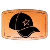 Faux Leather Engravable Patch - Curved Rectangle Thumbnail