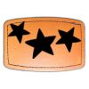 Faux Leather Engravable Patch - Curved Rectangle Thumbnail