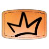 Faux Leather Engravable Patch - Curved Rectangle Thumbnail