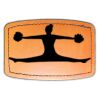 Faux Leather Engravable Patch - Curved Rectangle Thumbnail