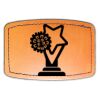 Faux Leather Engravable Patch - Curved Rectangle Thumbnail