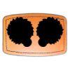 Faux Leather Engravable Patch - Curved Rectangle Thumbnail