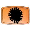 Faux Leather Engravable Patch - Curved Rectangle Thumbnail