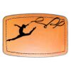 Faux Leather Engravable Patch - Curved Rectangle Thumbnail