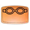 Faux Leather Engravable Patch - Curved Rectangle Thumbnail