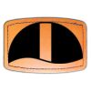 Faux Leather Engravable Patch - Curved Rectangle Thumbnail