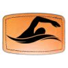 Faux Leather Engravable Patch - Curved Rectangle Thumbnail