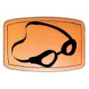 Faux Leather Engravable Patch - Curved Rectangle Thumbnail