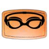 Faux Leather Engravable Patch - Curved Rectangle Thumbnail