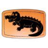 Faux Leather Engravable Patch - Curved Rectangle Thumbnail