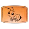 Faux Leather Engravable Patch - Curved Rectangle Thumbnail