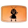Faux Leather Engravable Patch - Curved Rectangle Thumbnail