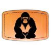 Faux Leather Engravable Patch - Curved Rectangle Thumbnail