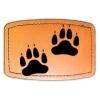 Faux Leather Engravable Patch - Curved Rectangle Thumbnail