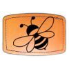 Faux Leather Engravable Patch - Curved Rectangle Thumbnail