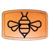 Faux Leather Engravable Patch - Curved Rectangle Thumbnail