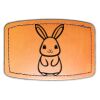 Faux Leather Engravable Patch - Curved Rectangle Thumbnail