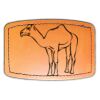 Faux Leather Engravable Patch - Curved Rectangle Thumbnail
