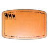 Faux Leather Engravable Patch - Curved Rectangle Thumbnail