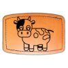 Faux Leather Engravable Patch - Curved Rectangle Thumbnail