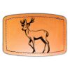 Faux Leather Engravable Patch - Curved Rectangle Thumbnail