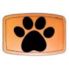 Faux Leather Engravable Patch - Curved Rectangle Thumbnail
