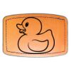 Faux Leather Engravable Patch - Curved Rectangle Thumbnail