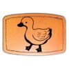 Faux Leather Engravable Patch - Curved Rectangle Thumbnail