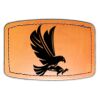Faux Leather Engravable Patch - Curved Rectangle Thumbnail