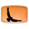 Faux Leather Engravable Patch - Curved Rectangle Thumbnail