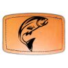 Faux Leather Engravable Patch - Curved Rectangle Thumbnail
