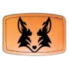 Faux Leather Engravable Patch - Curved Rectangle Thumbnail