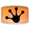 Faux Leather Engravable Patch - Curved Rectangle Thumbnail