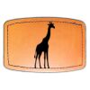 Faux Leather Engravable Patch - Curved Rectangle Thumbnail