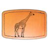 Faux Leather Engravable Patch - Curved Rectangle Thumbnail