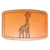 Faux Leather Engravable Patch - Curved Rectangle Thumbnail