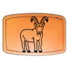 Faux Leather Engravable Patch - Curved Rectangle Thumbnail