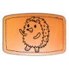 Faux Leather Engravable Patch - Curved Rectangle Thumbnail