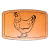 Faux Leather Engravable Patch - Curved Rectangle Thumbnail