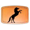 Faux Leather Engravable Patch - Curved Rectangle Thumbnail