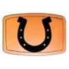 Faux Leather Engravable Patch - Curved Rectangle Thumbnail