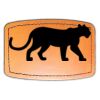 Faux Leather Engravable Patch - Curved Rectangle Thumbnail