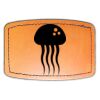 Faux Leather Engravable Patch - Curved Rectangle Thumbnail