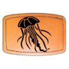 Faux Leather Engravable Patch - Curved Rectangle Thumbnail