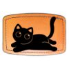 Faux Leather Engravable Patch - Curved Rectangle Thumbnail