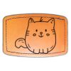 Faux Leather Engravable Patch - Curved Rectangle Thumbnail