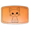 Faux Leather Engravable Patch - Curved Rectangle Thumbnail