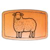 Faux Leather Engravable Patch - Curved Rectangle Thumbnail