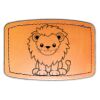 Faux Leather Engravable Patch - Curved Rectangle Thumbnail